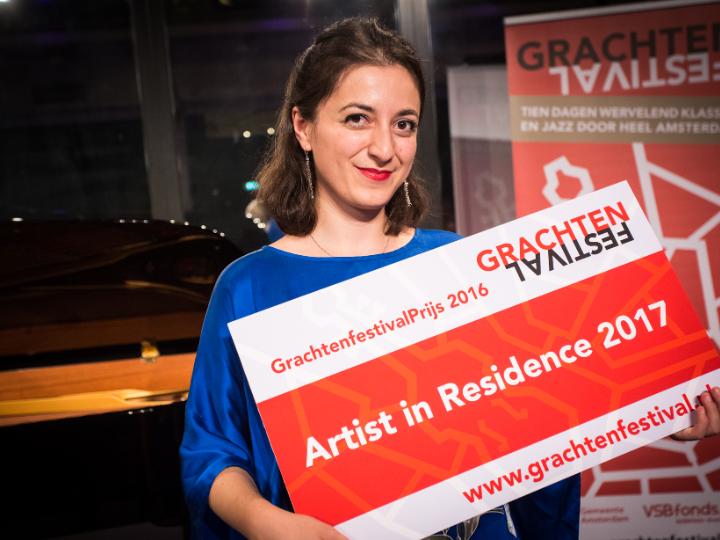 Pianist Sophiko Simsive wint GrachtenfestivalPrijs 2016