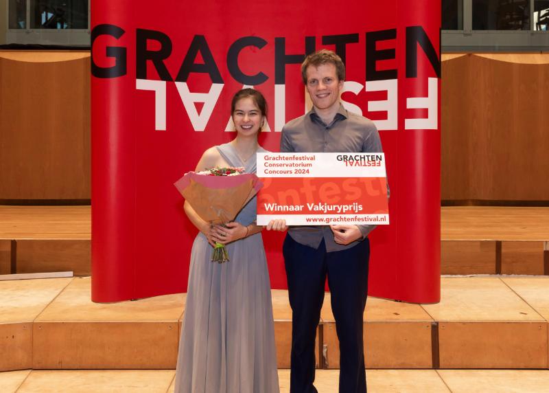Duo Morgan/van Nee wint het Grachtenfestival Conservatorium Concours 2024 © Rob van Dam