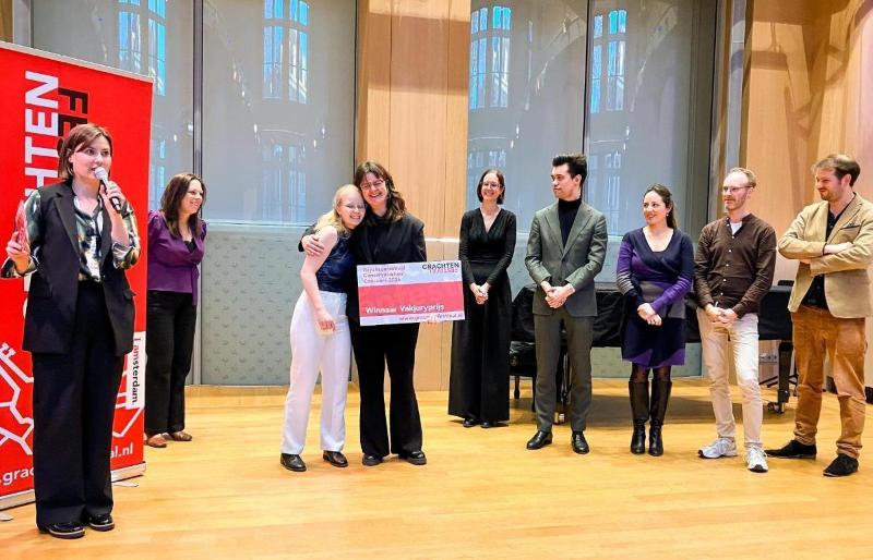Winnaar 2025. Foto: Grachtenfestival